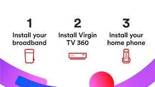 How to install your Virgin TV 360, Hub & phone using QuickStart? Virgin Media