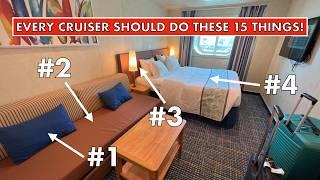 15 Things You MUST Do in ANY Cruise Ship Cabin on Day 1!