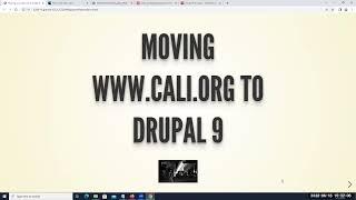 Moving www.cali.org to Drupal 9 - Elmer Masters - CALI