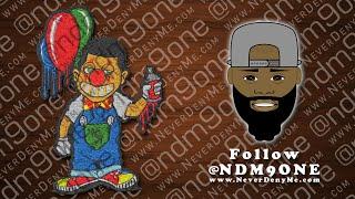 How It Stitches : Clown & Balloons | Machine Embroidery Digitizing | www.NeverDenyMe.com