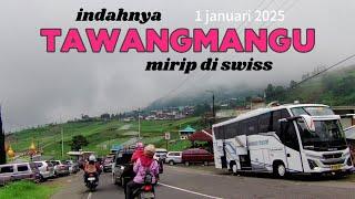 INDAHNYA TAWANGMANGU KARANGANYAR MIRIP D SWIS JALUR 1001 CAFE 1 JANUARI 2025 KENDARAAN MACET PANJANG