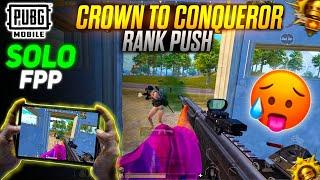  CROWN TO CONQUEROR RANK PUSH IN SOLO FPP C7S20 PUBG MOBILE 