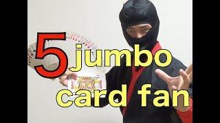 ninja/card manipulation tutorial/junbo card fan