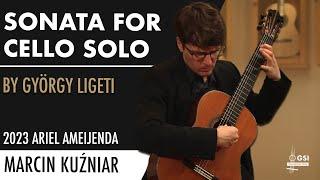 György Ligeti's "Sonata For Cello Solo" played by Marcin Kuźniar on a 2023 Ariel Ameijenda guitar