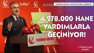 Genel Başkan Yardımcımız Suat Kılıç: 4.278.000 hane devlet ve belediyelerin yardımlarıyla geçiniyor!