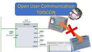 TIA Portal: Open User Communication using TDISCON / PLC-PLC Communication