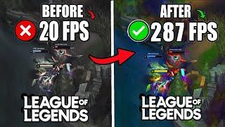  LEAGUE OF LEGENDS: HOW TO BOOST FPS AND FIX FPS DROPS / STUTTER  | Low-End PC ️