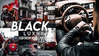 BLACK LUXURY Preset - Under 5 minutes! Lightroom Mobile Free Presets DNG | Black Preset