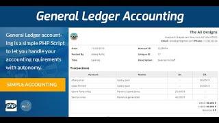 General Ledger Accounting - PHP Script - Webful Creations