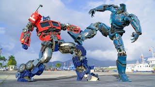 Optimus Prime vs Future World'de Jaeger Gipsy Savaşı | Büyük savaş