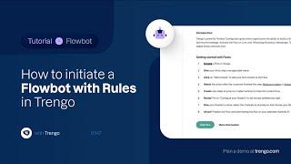 How initiate a flowbot with rules in Trengo