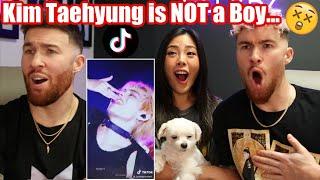 Kim Taehyung is NOT a Boy... TAEHYUNG TIKTOK EDIT REACTION 