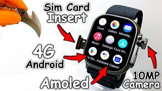 4G Android SmartWatch With SimCard Insert️S12 Ultra 4G with Camera (Better than X8 Ultra 4G) - ASMR