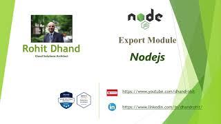 Nodejs Exports Module