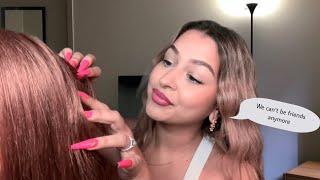 ASMR Toxic friend checks your hair for Lice! 🫣🪮