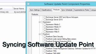 Configure Software Update Point (SUP) to Sync Endpoint Protection Updates