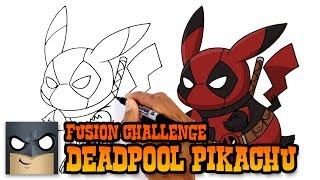 How to Draw Pikachu + Deadpool | ART CHALLENGE