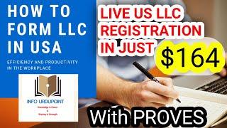 How to create llc in usa from pakistan | how to register llc in usa | LIVE FLORIDA LLC  FORM In 164$