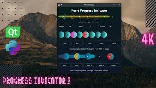 #2 Python make a custom progress bar/indicator using custom widget extension | PYQT | PySide | GUI