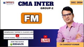 CMA INTER GR- 2 FINANCIAL MANAGEMENT / BY CA SANDEEP KUMAR