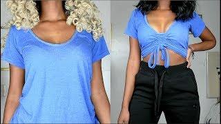 DIY Ruched Top | T-Shirt Transformation