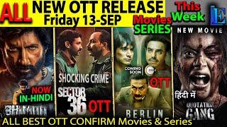 FRIDAY OTT Release 13-SEP NEW Hindi Movies Web-Series Sector36, Berlin, BhimaaHindi, Tumbbad, QGpt.1