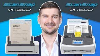  ScanSnap iX1600 vs.  ScanSnap iX1300 - Desktop Scanner Comparison