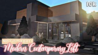 Roblox | Bloxburg: 10k No Gamepass 2 Story Modern Contemporary Loft / Mansion (FULL SPEEDBUILD)