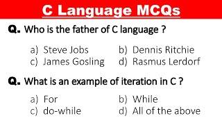 C language MCQs | C mcq questions and answers