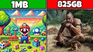 1 MB VS 825 GB The Craziest Games On Playstor!