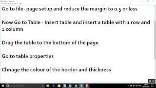 How to add a page border around text in Google Docs?