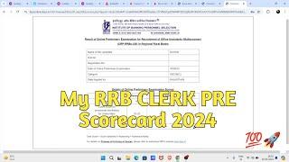 My RRB CLERK Prelims Scorecard 2024, Normalisation #rrbClerk2024 #rrbclerk