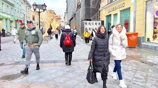 Walking Moscow  Exploring Moscow city center. Petrovka Street - Strastnoy Blvd - Kuznetskiy Most