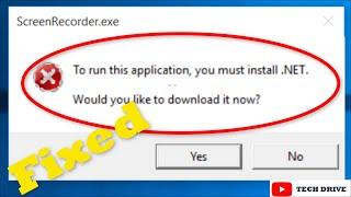 How To Fix "To run this application, you must install.NET" Error (Solved) - 2022