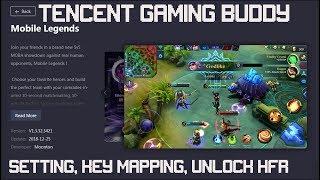 Tencent Gaming Buddy Official Mobile Legends Setting Key Mapping Full Unlock HFR Mode