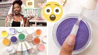 Trying Kiara Sky's Fall Dip Powder Collection