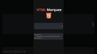 [HTML Tips] HTML Browser,  marquee tag