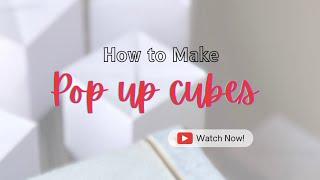 How to make Jumping pop up cubes || with voiceover  DIY Tutorial