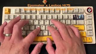 Everfree (Gateron) Curry Linear Switches | Leobog Hi75 #soundcheck