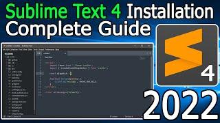 How to install Sublime Text 4 on Windows 10 [2022 Update] Complete Guide