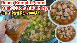 IDE BISNIS PALING MENGUNTUNGKAN GAK PERNAH SEPI , JUAL PENTOL KUAH 2000an/PORSI LANGSUNG LARIS MANIS