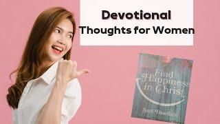 January 7th. Devotional Thoughts for Women.