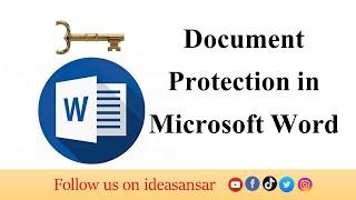 Document protection techniques in Microsoft office - Computer Practical