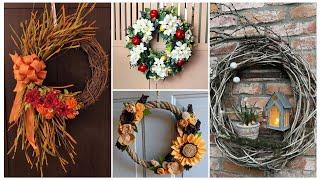 DIY spring & summer wreaths : Affordable & easy home decor ideas | ATTRACTIVE DECOR