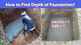 How to Find Depth of Foundation/Footing for Two Storey Building