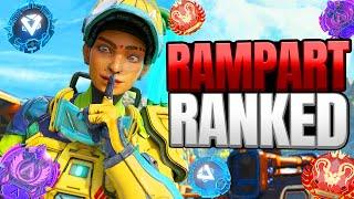 High Level Rampart Ranked Gameplay Win - Apex Legends (No Commentary)