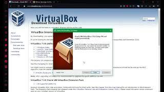 Descarga, instalacion de VirtualBox y paquete distribuible visual C++ 2019