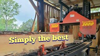 Timberking 2000 fully hydraulic diesel sawmill, 400 hr review
