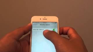 iPhone 6: How to Show / Hide Caller ID Number