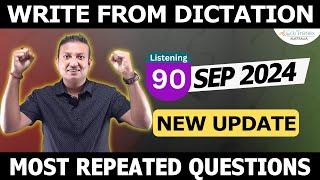 PTE Write From Dictation Sep 2024 | 50 Most Repeated | Edutrainex PTE